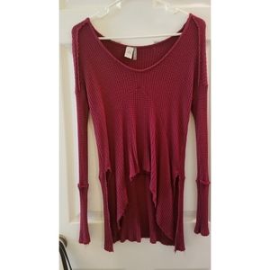 Paper Crane Waffle Knit Long Sleeve Top